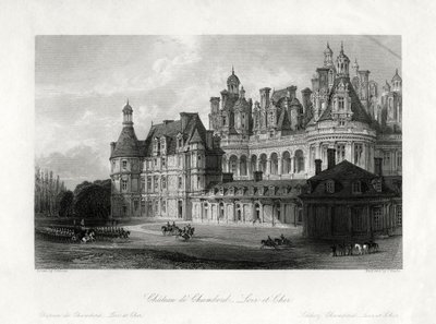 "Chateau de Chambord, Loir-et-Cher", Ranska, 1875 tekijältä James Tingle