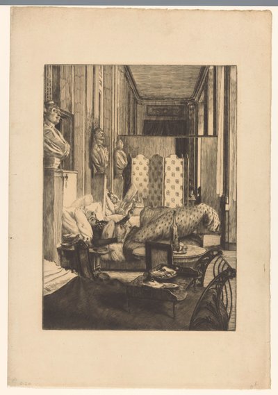 Comédie-Françaisen aula Pariisin piirityksen aikana vuosina 1870-1871 tekijältä James Tissot