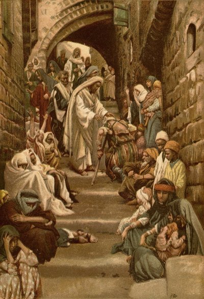 Kylissä sairaat tuotiin hänen luokseen tekijältä James Tissot