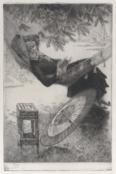 Riippumatto, 1880. tekijältä James Tissot
