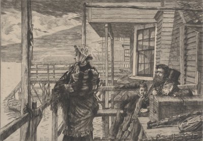 The Three Crows Inn, Gravesend, 1877. tekijältä James Tissot