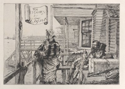The Three Crows Inn, Gravesend, 1877. tekijältä James Tissot
