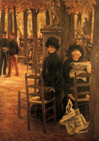 Ilman myötäjäisiä (tunnetaan myös nimellä Sunnuntai Luxemburgin puutarhassa). tekijältä James Tissot
