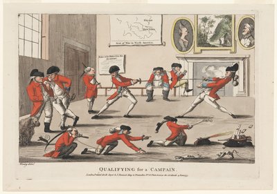 Kelpoisuus kampanjaan, pubi. 1777 (käsinvärinen kaiverrus) tekijältä James Verney