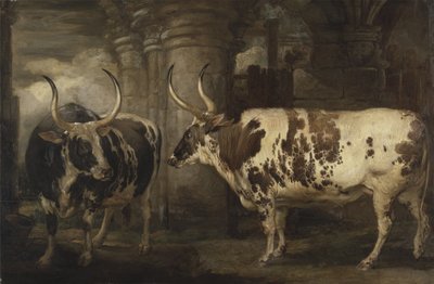 Muotokuvia kahdesta poikkeuksellisesta härästä, Earl of Powisin omaisuutta tekijältä James Ward