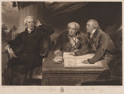Sir Francis ja John Baring ja Charles Wall tekijältä James Ward