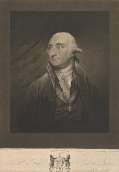 Sir William Forbes, Monymuskin ja Pitsligon kuudes paroni tekijältä James Ward