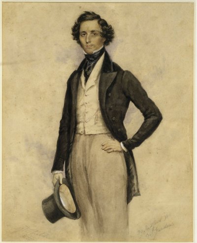 Felix Mendelssohn Bartholdyn muotokuva (Hamburg tekijältä James Warren Childe