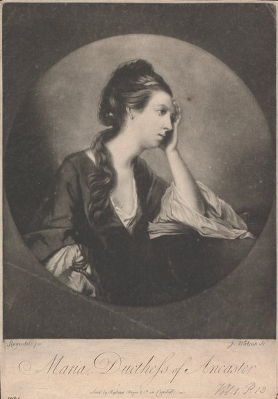 Mary Bertie (os Panton) Ancasterin ja Kestevenin herttuatar tekijältä James Watson