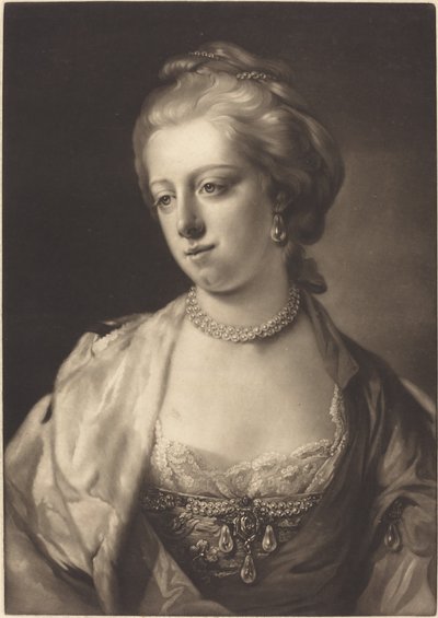 Prinsessa Caroline Matilda, Tanskan kuningatar tekijältä James Watson after Francis Cotes
