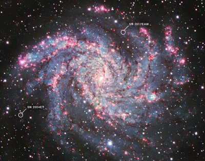 NGC 6946 (Kitt Peak National Observatory) tekijältä James Webb Space Telescope (NASA)