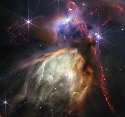 Rho Ophiuchi (NIRCam-kuva) tekijältä James Webb Space Telescope (NASA)