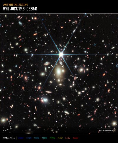 Sunrise Arc (NIRCam Image) tekijältä James Webb Space Telescope (NASA)