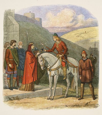 Edward murhattiin Corfessa 18. maaliskuuta 978 A Chronicle of England eKr. 55–1485, pub. Lontoo, 1863 tekijältä James William Edmund Doyle