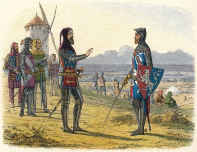 Edward kieltäytyy avustamasta poikaansa Crecyssä, 1346 1864 tekijältä James William Edmund Doyle