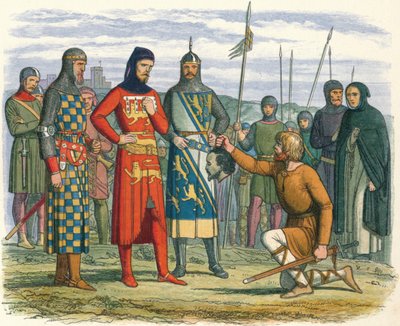 Gavestonin pää näytettiin Earl of Lancasterille, 1312 1864 tekijältä James William Edmund Doyle