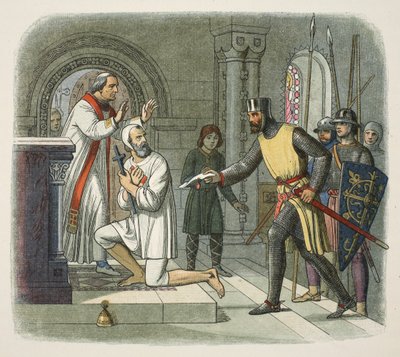 Hubert otettu Boisarsin pyhäköstä, 1232, Englannin Chroniclesta 55–1485, pub. Lontoo, 1863 tekijältä James William Edmund Doyle