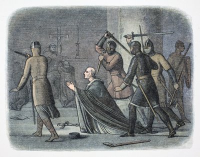 Assassinat de Thomas Becket, catedral de Canterbury, Kent, 1170 1864. finlandès tekijältä James William Edmund Doyle
