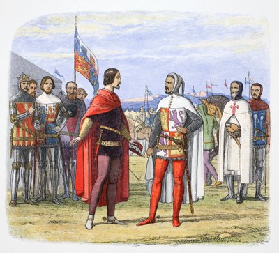 Musta prinssi kiristää armahduksen Pedro the Cruelilta, Espanja, 1367 1864 tekijältä James William Edmund Doyle
