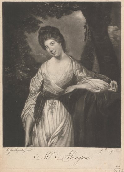 Rouva Frances Abington (os. Barton) tekijältä James Wilson