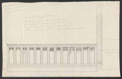 Cobham Hall, Kent: Pew-paneelin suunnittelu tekijältä James Wyatt