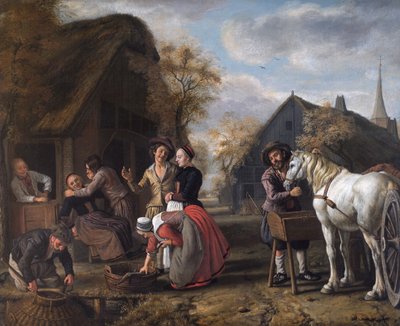 Kyläkohtaus tekijältä Jan (1620 76) Victors