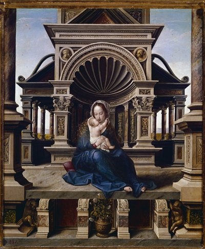 Louvainin neitsyt (öljy levylle, n. 1520) tekijältä Jan (c.1472 c.1533) Gossaert