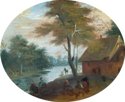 Joki kohtaus tekijältä Jan (follower of) Brueghel