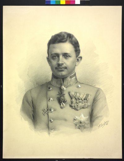 Itävallan keisari Kaarle I tekijältä Jan (studio of) Langhans