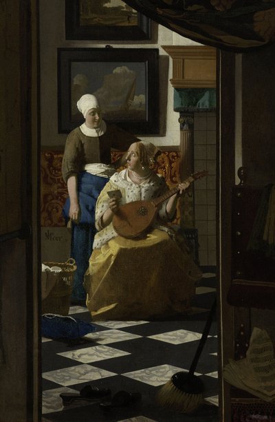 Rakkauskirje, n. 1669-1670 tekijältä Jan Vermeer van Delft