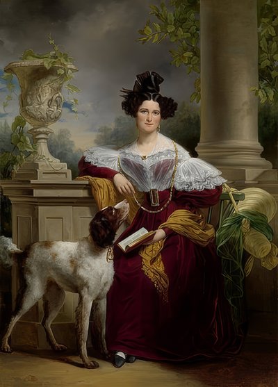 Alida Christina Assinkin muotokuva. 1833 tekijältä Jan Adam Janszoon Kruseman