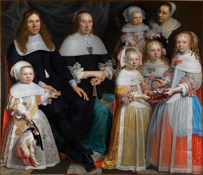 Meyndert Sonck vaimon ja lasten kanssa, 1662. tekijältä Jan Albertsz. Rotius