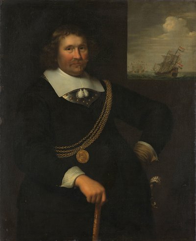 Hollannin ja Länsi-Frieslandin luutnantti-amiraalin Jan Cornelisz Meppelin muotokuva tekijältä Jan Albertsz. Rotius