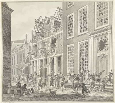 Lucas van Steveninckin talon ryöstö, 1787 tekijältä Jan Arends (signed by artist)