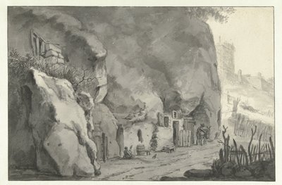 Rock-taloja Loiren varrella tekijältä Jan Asselijn (attributed to)