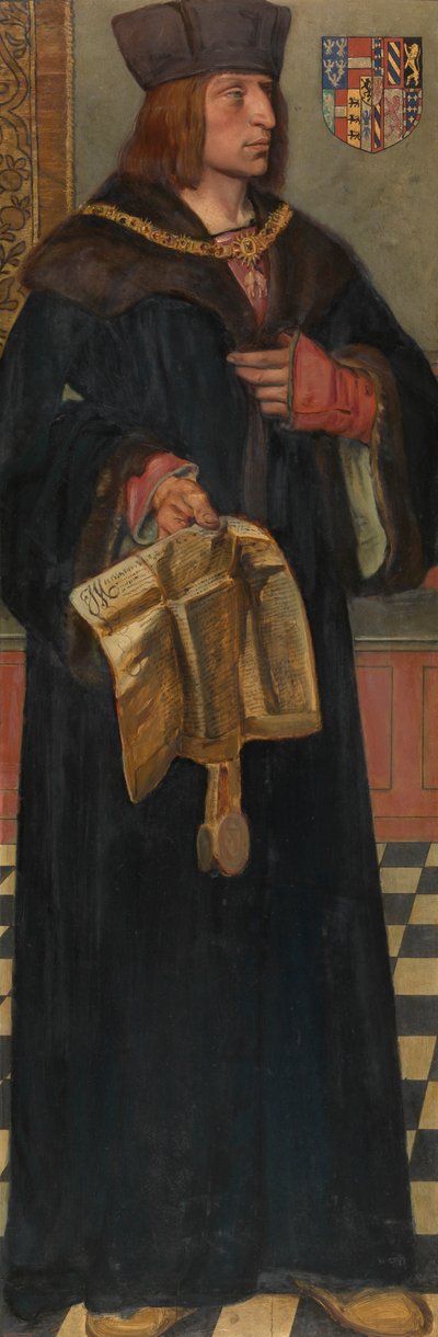 Maximilian I, Pyhän Rooman keisari (öljy paneelissa) tekijältä Jan August Hendrik Baron Leys