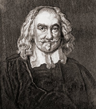 Thomas Hobbes Malmesburysta (kaiverrus) tekijältä Jan Baptist (after) Jaspers