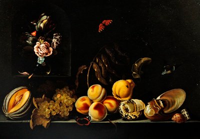Rypäleiden asetelma tekijältä Jan Baptist van Fornenburgh