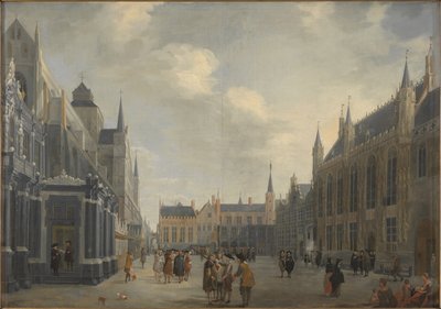 Burg Square Bruggessa, 1672. tekijältä Jan Baptist van Meunincxhove