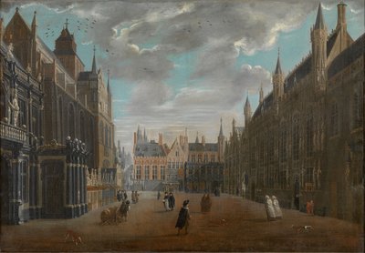 Burg Square Bruggessa, 1696. tekijältä Jan Baptist van Meunincxhove