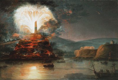 Ilotulitus Kaniowissa Katariina II:n kunniaksi 1787, 1787 tekijältä Jan Bogumil Plersch
