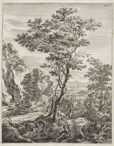 Suuri puu, kirjasta Upright Italian Landscapes (Pystytetyt italialaiset maisemat) tekijältä Jan Both