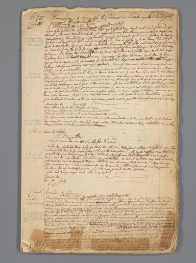 Luonnos kirjekirjaksi Jan Brandes (1743-1808), 1787-1790. tekijältä Jan Brandes