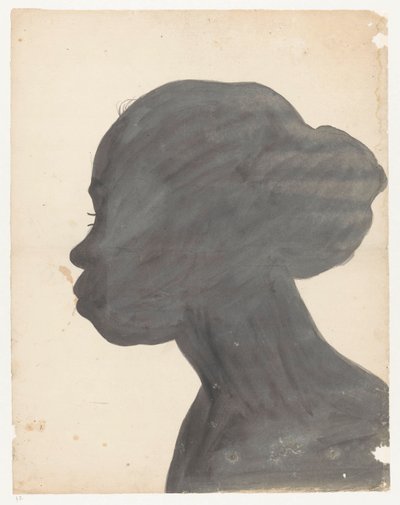 Silhouetportret van Flora tekijältä Jan Brandes