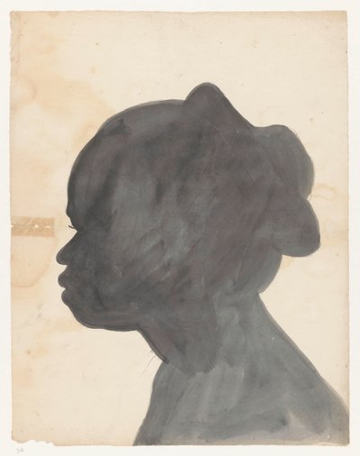Silhouetportret van Sara tekijältä Jan Brandes