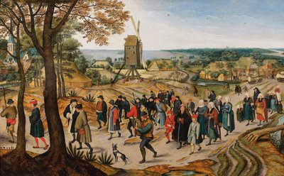 Hääkulkue, 1627. tekijältä Jan Brueghel the Younger