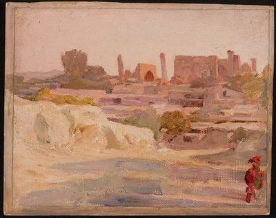 Samarkand - yleisnäkymä. Matkalta Turkestaniin tekijältä Jan Ciągliński