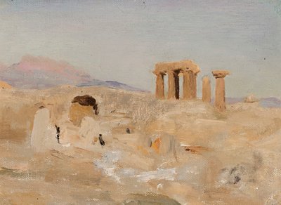 Apollonin temppeli ja Parnassos Korintissa. Kreikan-matkalta tekijältä Jan Ciągliński