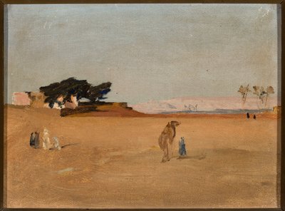 Näkymä pyramideille illalla. Egyptin-matkalta tekijältä Jan Ciągliński
