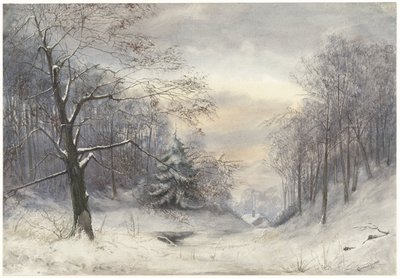 talvinen maisema tekijältä Jan Daniël Cornelis Carel Willem baron de Constant Rebecque